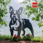Tuindecoratie metalen Franse bulldog, Tuin en Terras, Verzenden, Nieuw