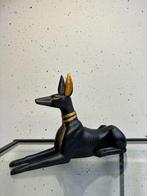 Beeld, De Bewaker: Egyptische Anubis in Beeld - 17 cm -, Antiek en Kunst