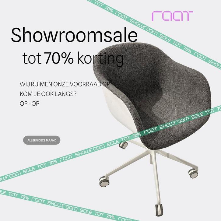 Muuto Fiber Armchair- met en zonder wielen - burostoel -60%, Huis en Inrichting, Stoelen, Eén, Grijs, Zo goed als nieuw, Kunststof