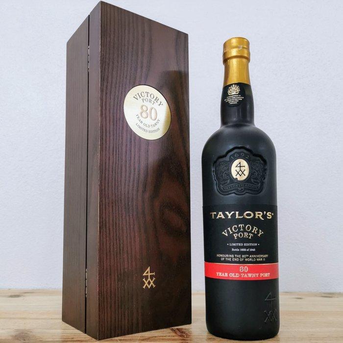 Taylors Victory 80 Years Old Tawny Port - Douro - 1 Fles, Verzamelen, Wijnen