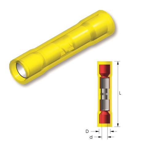 Tirex automotive Stootverbinder GEEL geïsoleerd met venster,, Auto diversen, Autogereedschap, Nieuw, Ophalen of Verzenden