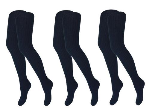 3 Pack Maillots - Meisjes - Rib - Marine/Zwart, Kinderen en Baby's, Kinderkleding | Schoenen en Sokken, Verzenden