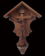 Snijwerk, Altes Holzkreuz mit gekreuzigten Jesus - Jesus am, Antiek en Kunst