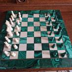 Schaakspel - malachiet en marmer