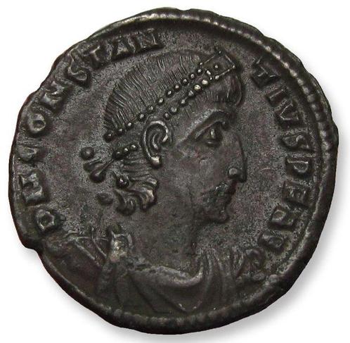 Romeinse Rijk. Constantius II (337-361 n.Chr.). Follis or, Postzegels en Munten, Munten | Europa | Niet-Euromunten