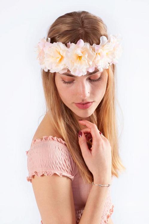 Bloemenkrans Haar Hibiscus Hawaii Crème Bloemen Haarband, Kleding | Dames, Carnavalskleding en Feestkleding, Accessoires, Nieuw