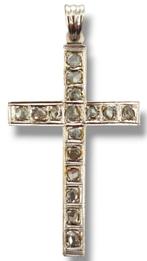 Kruis - 18 kt goud - 1850-1900, Sieraden, Tassen en Uiterlijk, Antieke sieraden