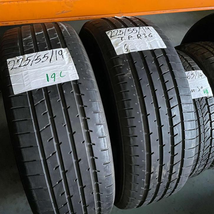 2 x Toyo Proxes R36 225-55-19 Zomerbanden 6mm, Auto-onderdelen, Banden en Velgen, 19 inch, Zomerbanden, 225 mm, Personenwagen