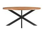 Rocky Oval 160 cm-13809, Huis en Inrichting, Tafels | Eettafels, Ophalen of Verzenden, Nieuw