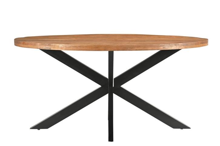 Rocky Oval 160 cm-13809, Huis en Inrichting, Tafels | Eettafels, Ophalen of Verzenden