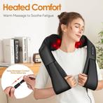 Nekmassage apparaat - Shiatsu Massagekussen - Zwart - Brelle, Verzenden, Zo goed als nieuw