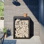 Haardhoutrek Staal Zwart | Tweedekansje | Perfect voor de..., Tuin en Terras, Haardhout, Ophalen of Verzenden, Stammen