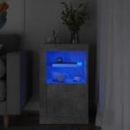 vidaXL Bijzetkast met LED-verlichting bewerkt hout, Huis en Inrichting, Kasten | Overige, Verzenden, Nieuw