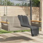 vidaXL Schommelbank 109x62x40 cm poly rattan grijs, Verzenden, Nieuw, Rotan
