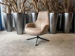 Veiling - Fauteuil Cone -Draaibaar- Microleder - liver, Nieuw