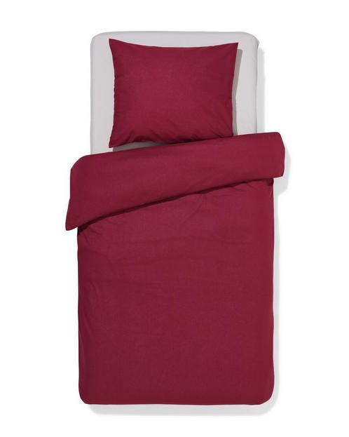 HEMA Dekbedovertrek 140x200/220cm zacht katoen rood, Huis en Inrichting, Slaapkamer | Beddengoed, Nieuw, Verzenden