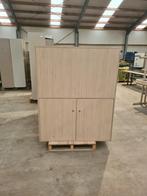 Kantoor kast hout B120xD40xH150 cm, gebruikt, Ophalen of Verzenden, Gebruikt, Overige typen