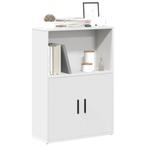 vidaXL Boekenkast 60x24x85 cm bewerkt hout wit, Huis en Inrichting, Verzenden, Nieuw, Overige houtsoorten