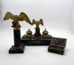 Inktpot (3) - Marmer, Brons, Gouden brons, Antiek en Kunst