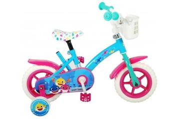 Baby Shark Kinderfiets - Unisex - 10 inch - Roze Blauw - Doo beschikbaar voor biedingen