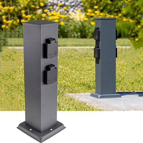 Buitenstopcontact 2 zijden dubbel (4x) op 47cm zui, Huis en Inrichting, Lampen | Overige, Ophalen of Verzenden
