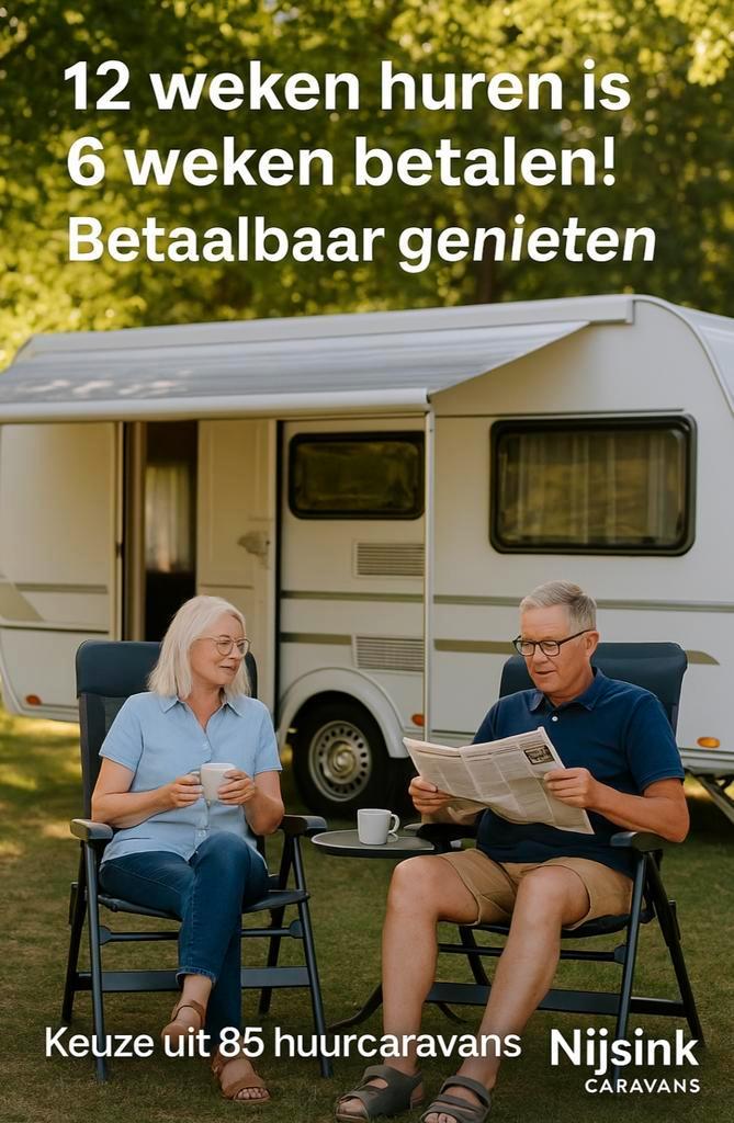 Huur een caravan, 86 huurcaravans, stapelbed, caravanverhuur, Caravans en Kamperen, Verhuur