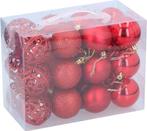 2dekans | Christmas Gifst Kerstballen Set Rood - 24 Stuks, Diversen, Kerst, Ophalen of Verzenden, Zo goed als nieuw