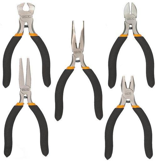 Precisie Tangen Mini - 5-Delig - Topex, Doe-het-zelf en Verbouw, Gereedschap | Handgereedschap, Nieuw, Ophalen of Verzenden