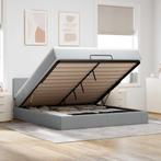vidaXL Bed poef met matras en LEDs 180x200 cm stof, Huis en Inrichting, Eenpersoons, Verzenden, Nieuw, 80 cm