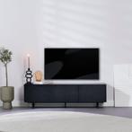 40% Korting: Tv-meubel Thomas zwart eiken 150 cm, Ophalen, Zo goed als nieuw, Industrieel, Scandinavisch, Modern
