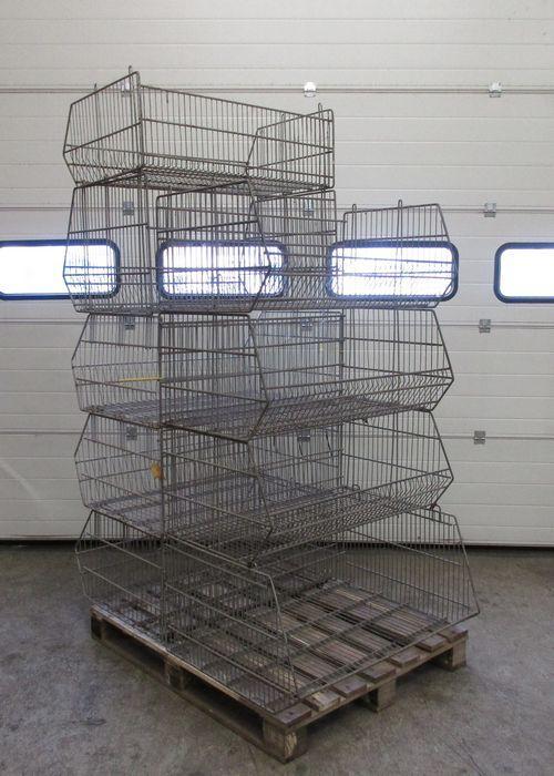 Stapelmand, Draadmanden B94 x D68 x H50cm, gegalvaniseerd, Zakelijke goederen, Kantoor en Winkelinrichting | Magazijn, Stelling en Opslag