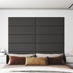vidaXL Wandpanelen 12 st 3,24 m² 90x30 cm kunstleer grijs, Verzenden, Nieuw