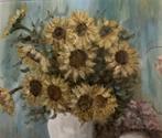 Leo Pors (1952) - Zonnebloemen, Antiek en Kunst, Kunst | Schilderijen | Klassiek