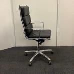 Luxy light Directie-bureaustoel, hoge rug,  zwart leder -