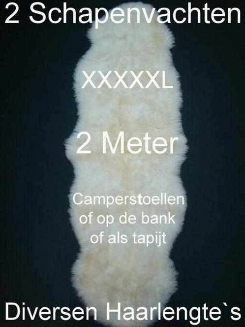 Schapenvacht WIT 2 Meter voor camperstoel bank tapijt €98,00, Huis en Inrichting, Woonaccessoires | Overige, Nieuw, Ophalen of Verzenden