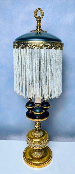 Maison Lucien Gau - Tafellamp - Empire Lamp - 64 cm - Gelakt, Antiek en Kunst, Curiosa en Brocante
