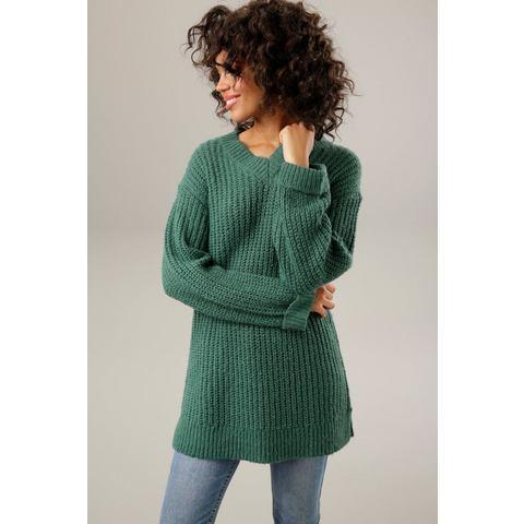 Aniston CASUAL Lange trui met vastgezette omslag bij de, Kleding | Dames, Truien en Vesten, Nieuw, Verzenden