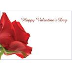 Bloemenkaartjes happy valentines day rode roos pakje 50, Nieuw, Ophalen of Verzenden