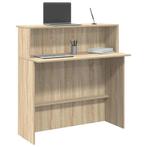 vidaXL Receptiebalie Sonoma Eiken 100x50x103,5 cm Bewerkt, Huis en Inrichting, Bureaus, Verzenden, Nieuw