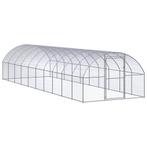 vidaXL Kippenren 3x10x2 m gegalvaniseerd staal, Verzenden, Nieuw