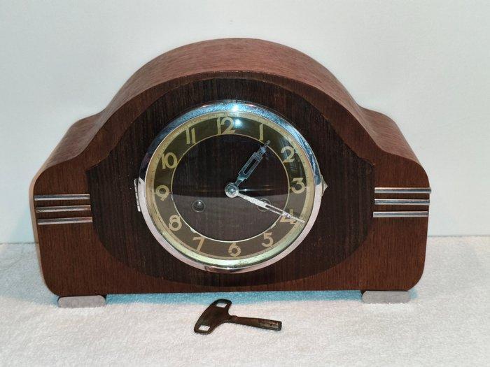 Art Deco Pendule - Art Deco - Eik, Coromandel - 1920-1930, Antiek en Kunst, Antiek | Klokken