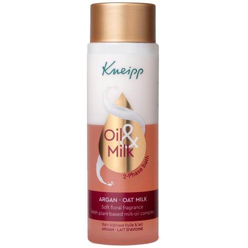 Kneipp Oil & Milk Argan & Oat Milk 2-Fasen Badolie en -Melk, Sieraden, Tassen en Uiterlijk, Uiterlijk | Lichaamsverzorging, Nieuw