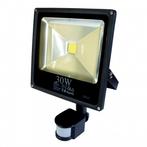 30W PIR LED Schijnwerper warm wit 3000K Slim, Nieuw, Minder dan 50 watt, Ophalen of Verzenden, Lamp met armatuur