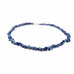 Edelsteen Splitketting Lapis Lazuli (45 cm), Sieraden, Tassen en Uiterlijk, Kettingen, Nieuw, Verzenden