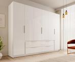 Kledingkast wit hoogglans 270x59x211 Garderobekast, Nieuw, Modern, 50 tot 75 cm, 200 cm of meer