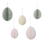 Pasen Hangdecoratie Eiren 12cm 5st, Verzenden, Nieuw