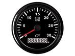 CN Toerenteller 0-3000 RPM zwart/zwart - 85 mm, Watersport en Boten, Ophalen of Verzenden, Nieuw