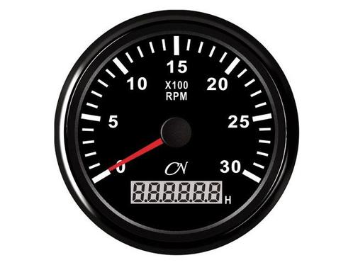 CN Toerenteller 0-3000 RPM zwart/zwart - 85 mm, Watersport en Boten, Bootonderdelen, Ophalen of Verzenden