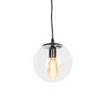 Moderne hanglamp transparant 20 cm - Pallon, Huis en Inrichting, Lampen | Hanglampen, Nieuw, Glas, Modern, 75 cm of meer