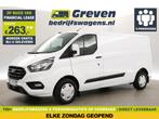 Ford Transit Custom 300 2.0 TDCI L2H1 Airco Camera Carplay, Auto's, Wit, Nieuw, Ford, Regensensor